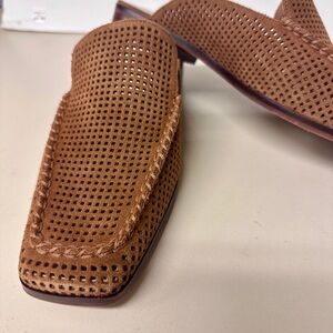 Dolce Vita Brown Perforated Mules